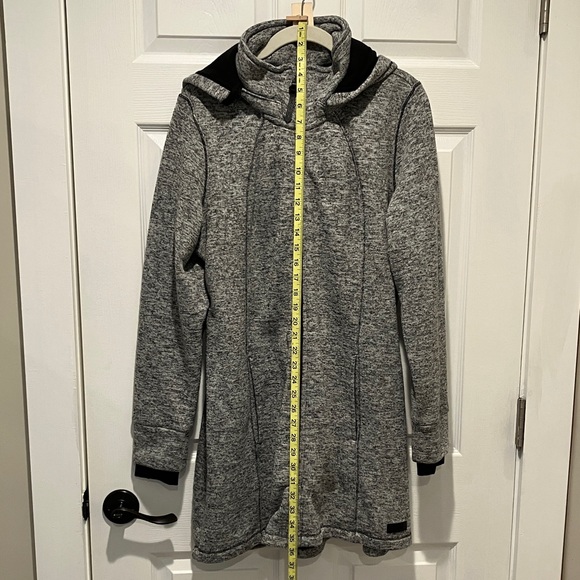 Calvin Klein Women's Heather Gray Hooded Jacket - Picture 7 of 7